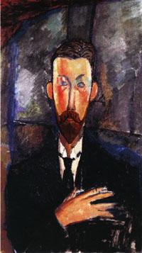 Amedeo Modigliani Portrait of Paul Alexandre in Front of a Window